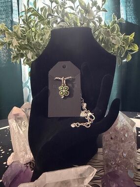 🍀 BRIGHTON ‘Luck of the Irish’ Silver Bracelet with Green Clover Charm